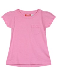 παιδική μπλούζα με τσέπη για κορίτσι | ροζ