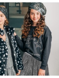 boutique μεταλιζέ φούστα για κορίτσι | ασημι