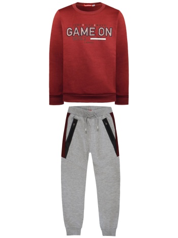 σετ φούτερ φόρμα με τύπωμα για αγόρι | μελανζε