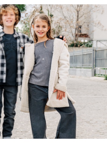 παντελόνι τζην φαρδύ για κορίτσι | μαυρο τζην