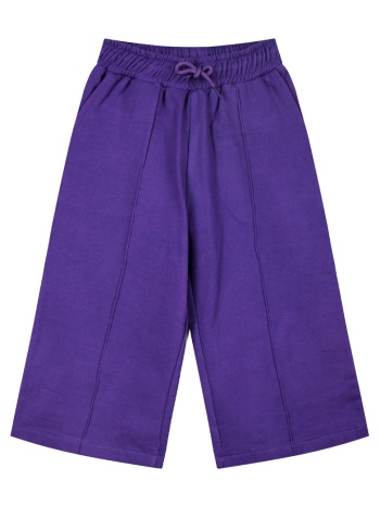 φούτερ παντελόνι φόρμας φαρδύ για κορίτσι | μπλε/μωβ