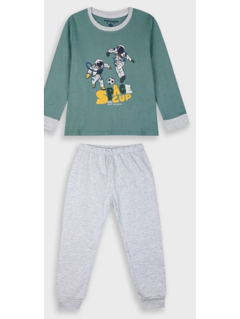 πυζάμα με τύπωμα glow in the dark για αγόρι | μελανζε