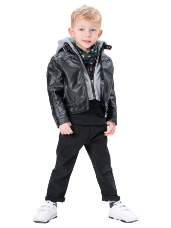 πεντάτσεπο παντελόνι για αγόρι | μαυρο