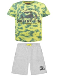 σετ με εμπριμέ μπλούζα για αγόρι | μελανζε