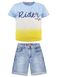 σετ με ριγέ μπλούζα για αγόρι | μπλε τζην