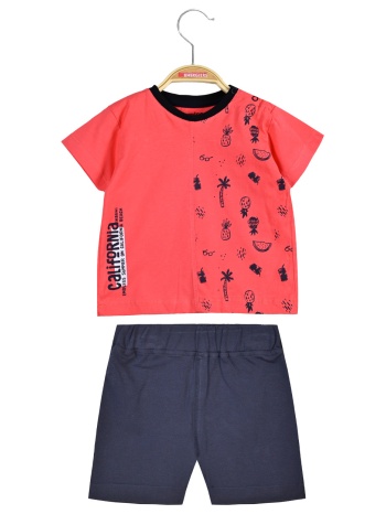 σετ μπλούζα με βερμούδα για βρεφικό αγόρι (0 - 18μηνών) | σε προσφορά