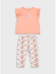σετ μπλούζα και κολάν για βρεφικό κορίτσι (3 - 18 μηνών) | σομον