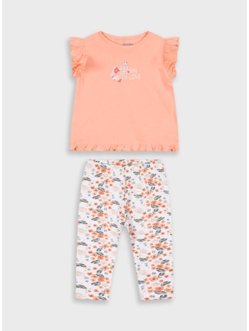 σετ μπλούζα και κολάν για βρεφικό κορίτσι (3 - 18 μηνών) | σε προσφορά