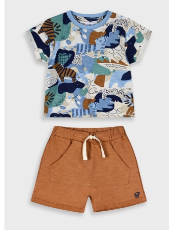 σετ μπλούζα με βερμούδα για βρεφικό αγόρι (3 - 18 μηνών) | σε προσφορά