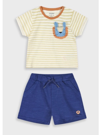 σετ μπλούζα με βερμούδα για βρεφικό αγόρι (6 - 24 μηνών) | σε προσφορά