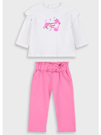σετ μπλούζα με παντελόνι για βρεφικό κορίτσι (3 - 18 μηνών σε προσφορά