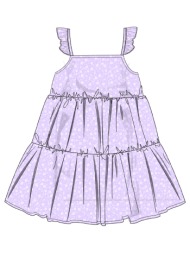 φλοράλ φόρεμα για κορίτσι | λιλα