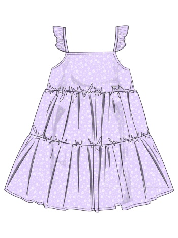 φλοράλ φόρεμα για κορίτσι | λιλα σε προσφορά