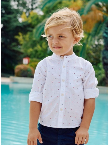 εμπριμέ πουκάμισο για αγόρι | εκρου σε προσφορά