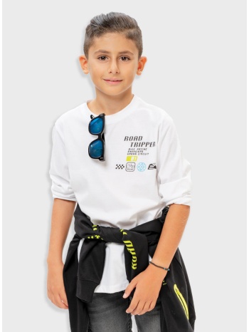 μπλούζα με τύπωμα για αγόρι | λευκο σε προσφορά