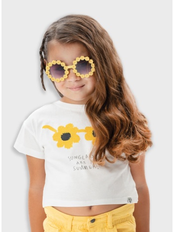 μπλούζα με τύπωμα για κορίτσι | εκρου σε προσφορά