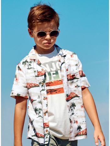 μπλούζα με τύπωμα για αγόρι | εκρου σε προσφορά