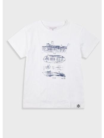 μπλούζα με τύπωμα για αγόρι | εκρου σε προσφορά