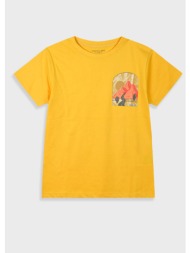 μπλούζα με τύπωμα για αγόρι | μουσταρδι