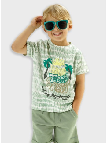 σετ με εμπριμέ μπλούζα για αγόρι | χακι σε προσφορά