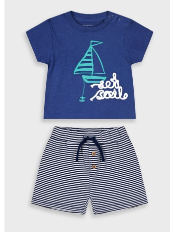 σετ μπλούζα και βερμούδα για βρεφικό αγόρι (3 - 24 μηνών) | σε προσφορά