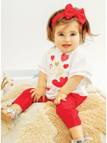 σετ μπλούζα και παντελόνι για βρεφικό κορίτσι (6 μηνών - 5 σε προσφορά