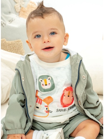 σετ μπλούζα με βερμούδα για βρεφικό αγόρι (3 - 18 μηνών) | σε προσφορά