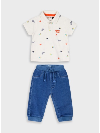 σετ πόλο και παντελόνι για βρεφικό αγόρι (3 - 24 μηνών) | σε προσφορά