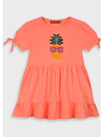 φόρεμα με παγιέτες για κορίτσι | νεον πορτοκαλι σε προσφορά