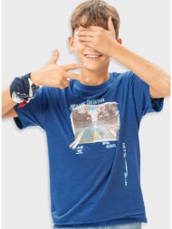 μπλούζα με τύπωμα για αγόρι | ιντιγκο