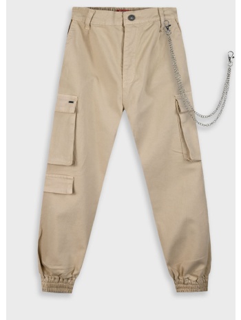 παντελόνι cargo για κορίτσι | μπεζ σε προσφορά