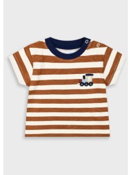 ριγέ μπλούζα με κέντημα για βρεφικό αγόρι (6 - 18 μηνών) | ταμπα