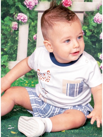 σετ μπλούζα και βερμούδα για βρεφικό αγόρι (3 - 18 μηνών) | σε προσφορά