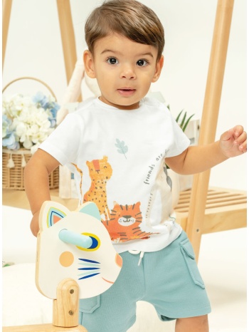 σετ μπλούζα με βερμούδα για βρεφικό αγόρι (3 - 18 μηνών) | σε προσφορά