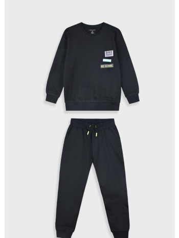 φόρμα με τύπωμα για αγόρι | μαυρο σε προσφορά