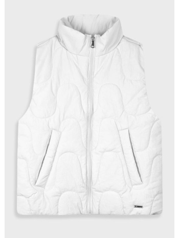 αμάνικο μπουφάν γιλέκο για κορίτσι | λευκο σε προσφορά