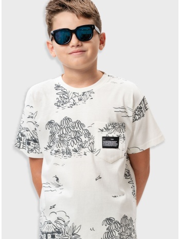 εμπριμέ μπλούζα για αγόρι | κρεμ σε προσφορά