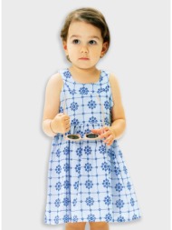 κιπούρ φόρεμα για κορίτσι | γαλαζιο