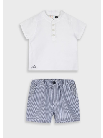 σετ πουκάμισο και βερμούδα για βρεφικό αγόρι (6 - 18 μηνών σε προσφορά