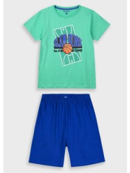 πυζάμα σετ με τύπωμα για αγόρι | θαλασσι