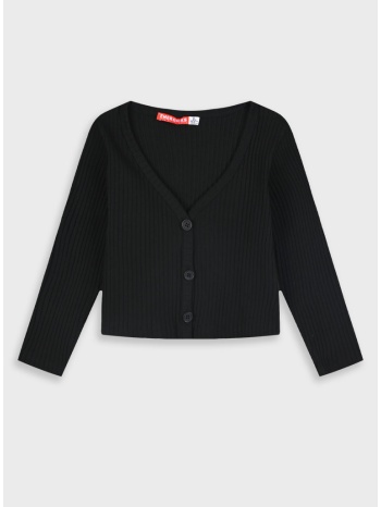 πλεκτή ζακέτα για κορίτσι | μαυρο σε προσφορά