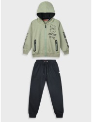 φόρμα με τύπωμα για αγόρι | χακι