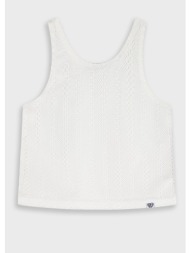 αμάνικη μπλούζα για κορίτσι | εκρου