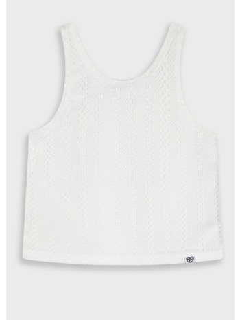 αμάνικη μπλούζα για κορίτσι | εκρου σε προσφορά