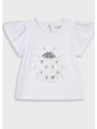 μπλούζα με κέντημα για κορίτσι | εκρου