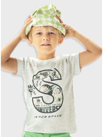 μπλούζα με τύπωμα για αγόρι | εκρου σε προσφορά