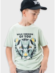 μπλούζα με τύπωμα για αγόρι | φυστικι