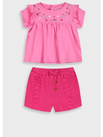 σετ μπλούζα και σορτς για βρεφικό κορίτσι (0 - 18 μηνών) | σε προσφορά