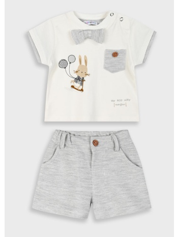 σετ μπλούζα με βερμούδα για βρεφικό αγόρι (6 - 18 μηνών) | σε προσφορά