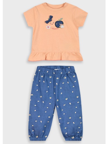 σετ μπλούζα με παντελόνι για βρεφικό κορίτσι (3 - 24 μηνών σε προσφορά